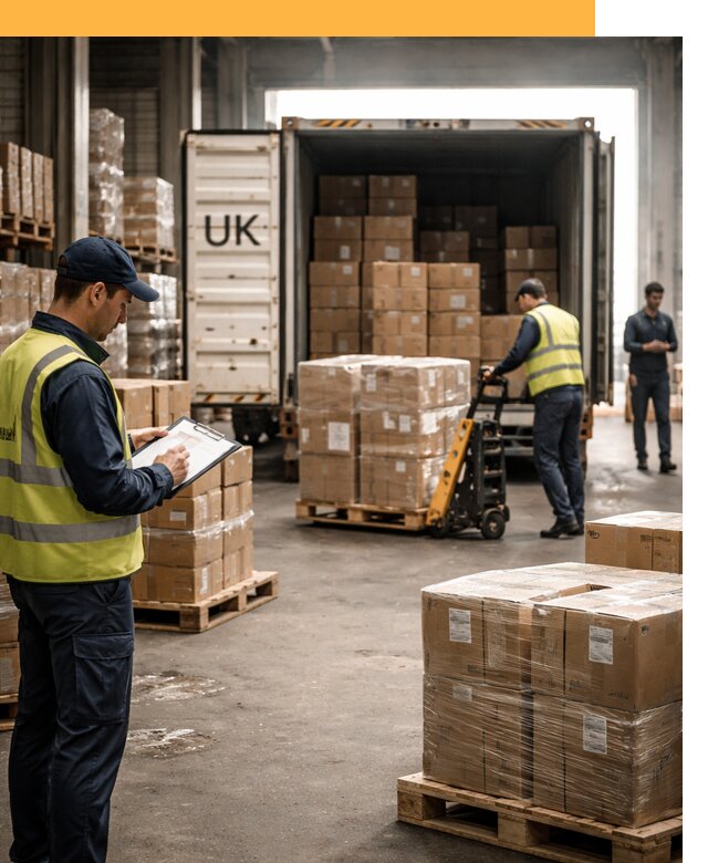 Доставка грузов из Великобритании с таможенным оформлением от 12984