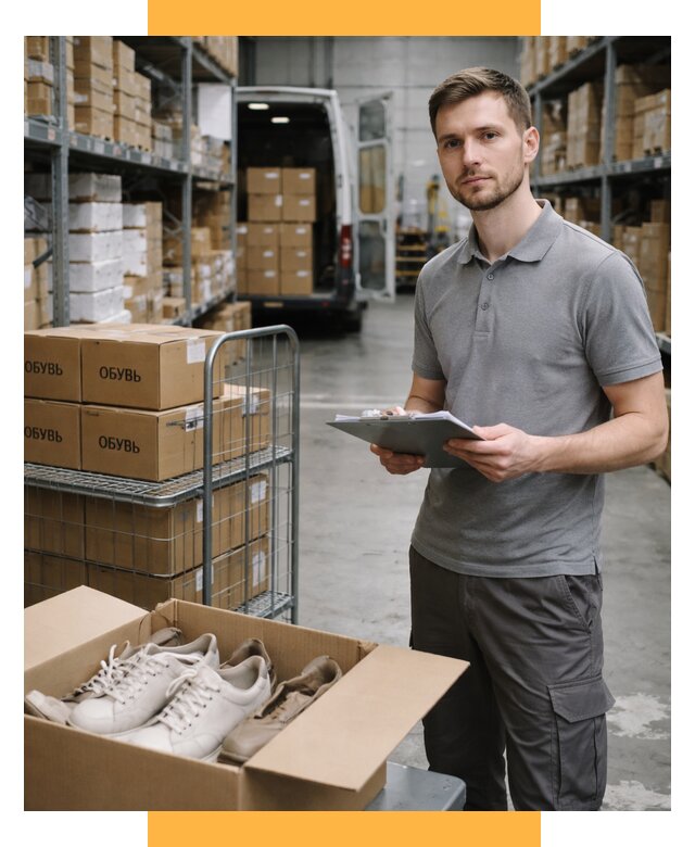 Доставка обуви из Китая и Турции от 4674 р. СетСервис-Сим