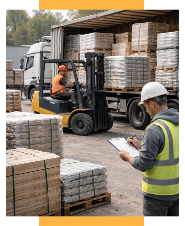 Перевозка строительных материалов от 5713 р. | СетСервис-Сим