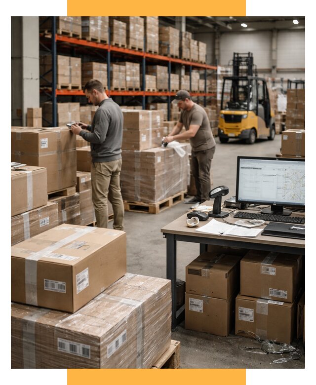 Склад консолидации в Европе от 6752 р., услуги СетСервис-Сим